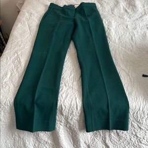 J. Crew Dark Green Wide Leg Pants
